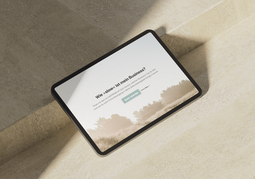 Achtsamkeit und Entschleunigung für Selbstständige Herausforderungen Slowpreneur Slow Business Coaching Quiz Wie slow ist mein Business